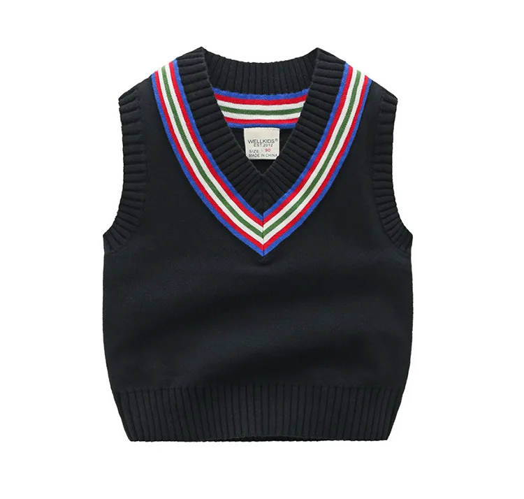 Одежда для мальчиков, свитер, Детская новая дизайнерская одежда, бархатные однотонные хлопковые осенние свитера для мальчиков и девочек, CENKIBEYRA - Цвет: Черный