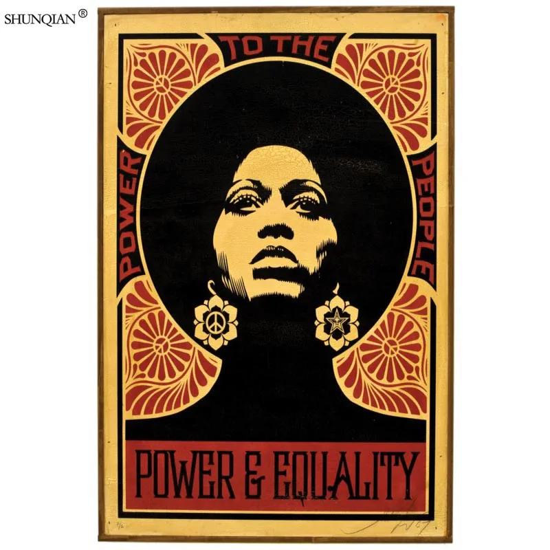 Shepard Fairey постер из шелковой ткани печать плакатов ткань печать стены плакат на заказ атласный плакат 40X60 см, 50X75 см, 60X90 см - Цвет: 5