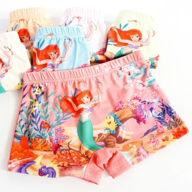 

4pcs/set New Cotton Boxer Briefs princess Girls Underwear Children Kids Baby girl clothes cartoon Panties Underpants panty