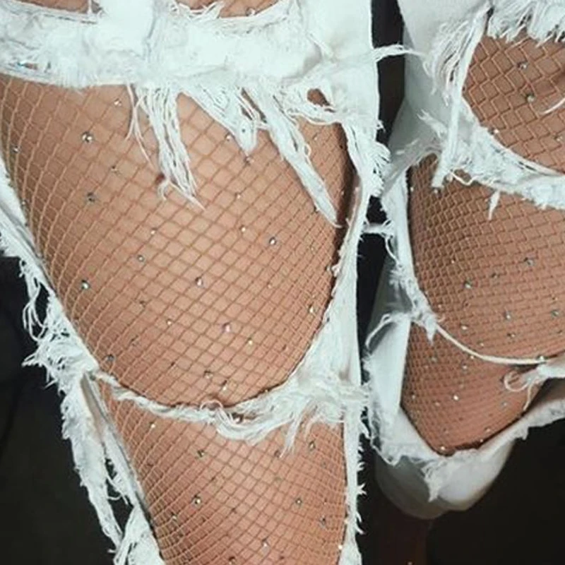 Летние чулки женские ажурные блестящие колготки сетчатые сексуальные Collants