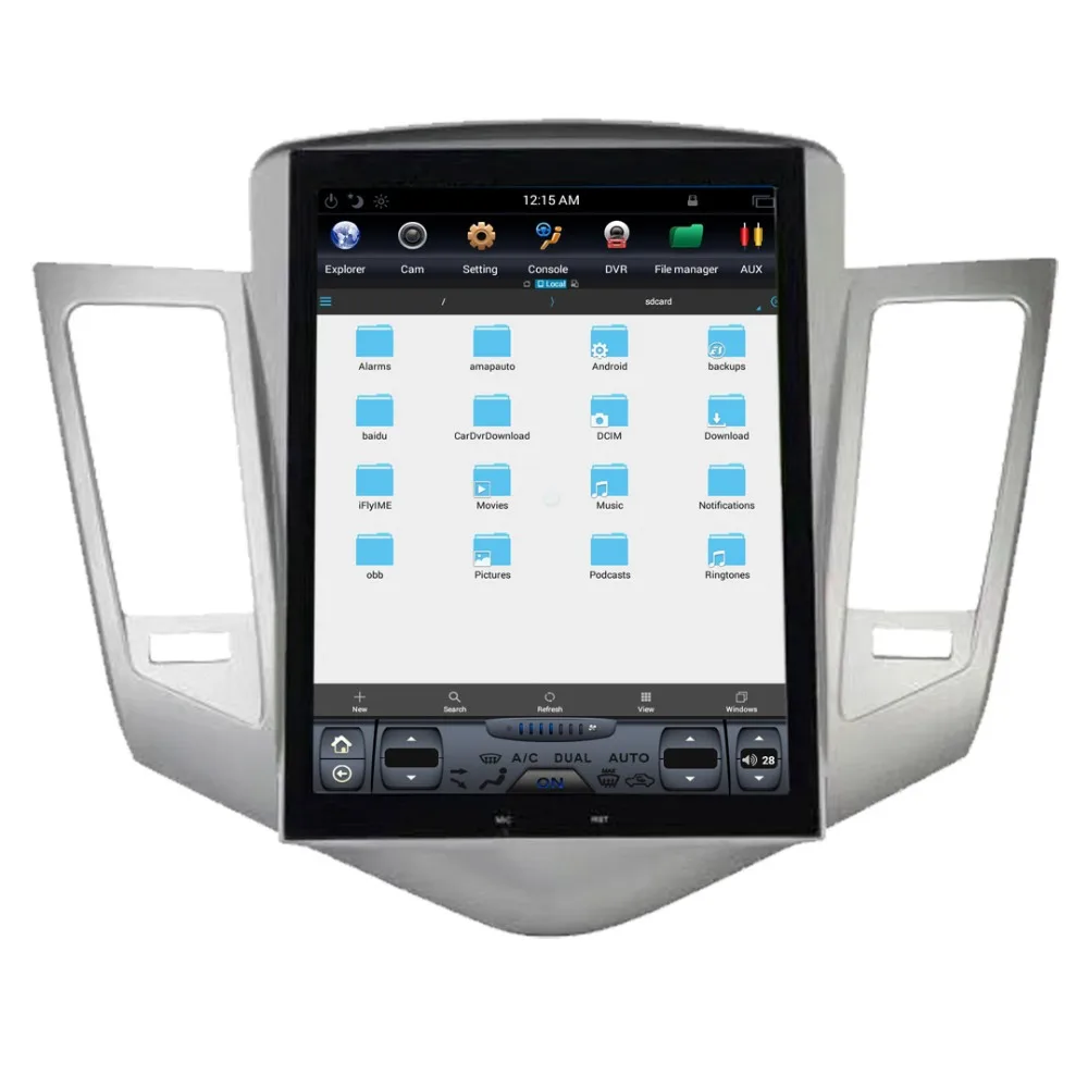 Автомобильный GPS навигатор Aotsr Android 7 1 в стиле Тесла для CHEVROLET CRUZE 2009 2013