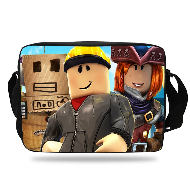 2018 Hot Popluar game Roblox Printing School Shoulder Messenger Bag For