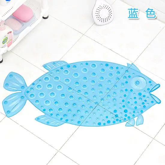 Sucker Fish Shaped Shower Bath mat bathroom shower bath mats non slip