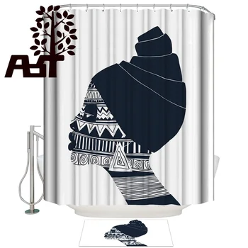 

Art Store African Woman Ethnic Bathroom Mat With Shower Curtain Bathroom Accessory Sets 2 Piece Bathroom Set Bathroom Decor Set