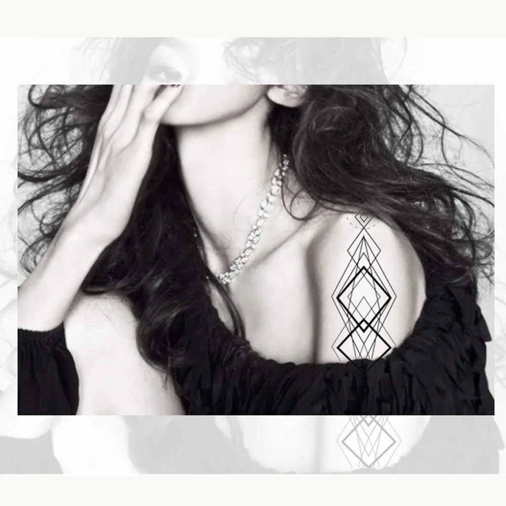 

Fashion Tattoo Stickers Temporary Body Art Makeup Waterproof Removable Flash Stickers Fake Tattoos For Men Women