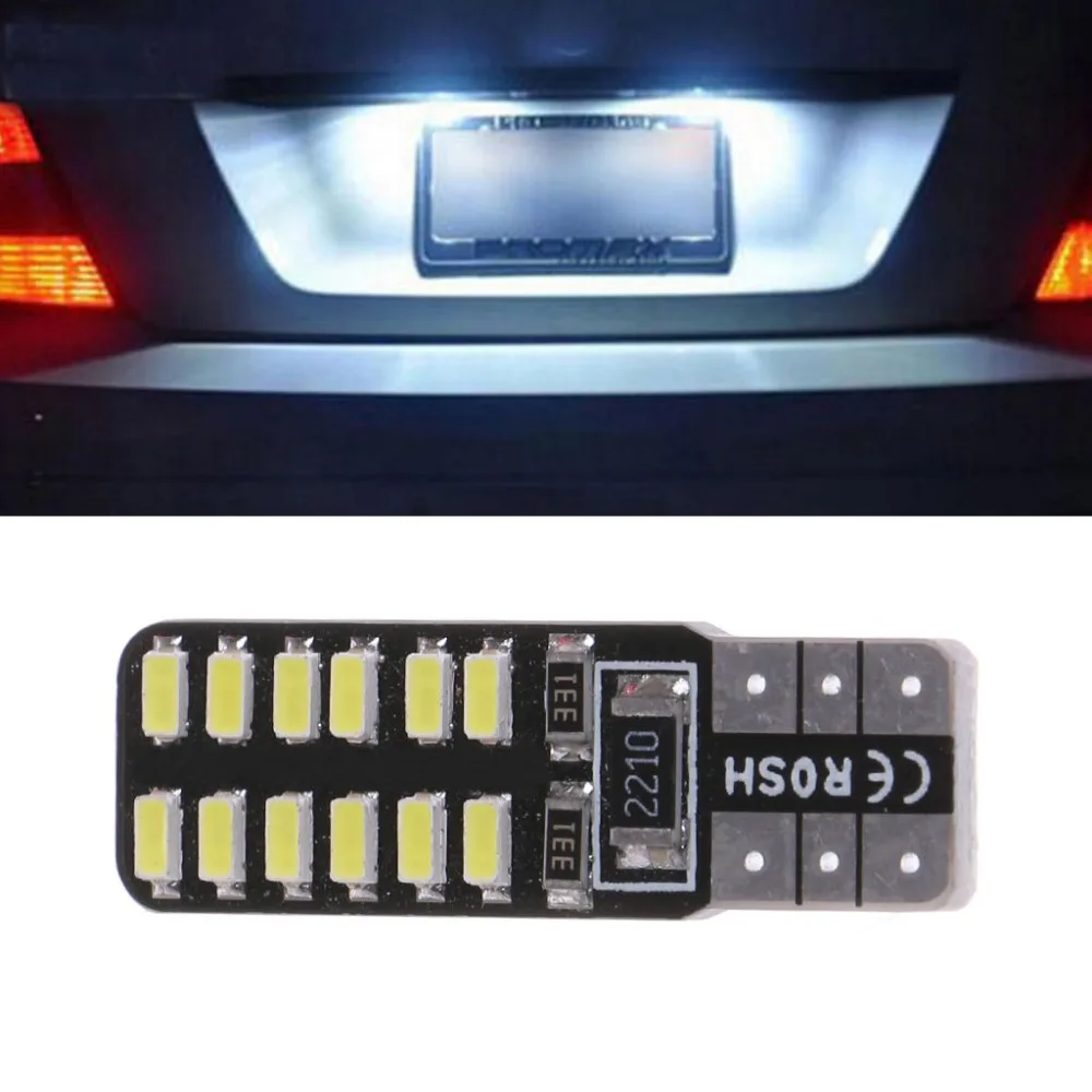 

T10 LED 194 W5W 24 LED CANBUS 3014SMD ERROR FREE Car Side Wedge Light car LED light bulb 12V white lamp