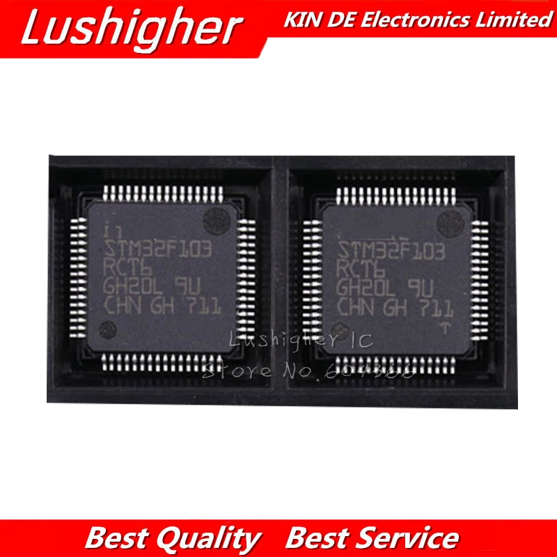 

10 шт. STM32F103RCT6 LQFP64 STM32F103 QFP QFP64