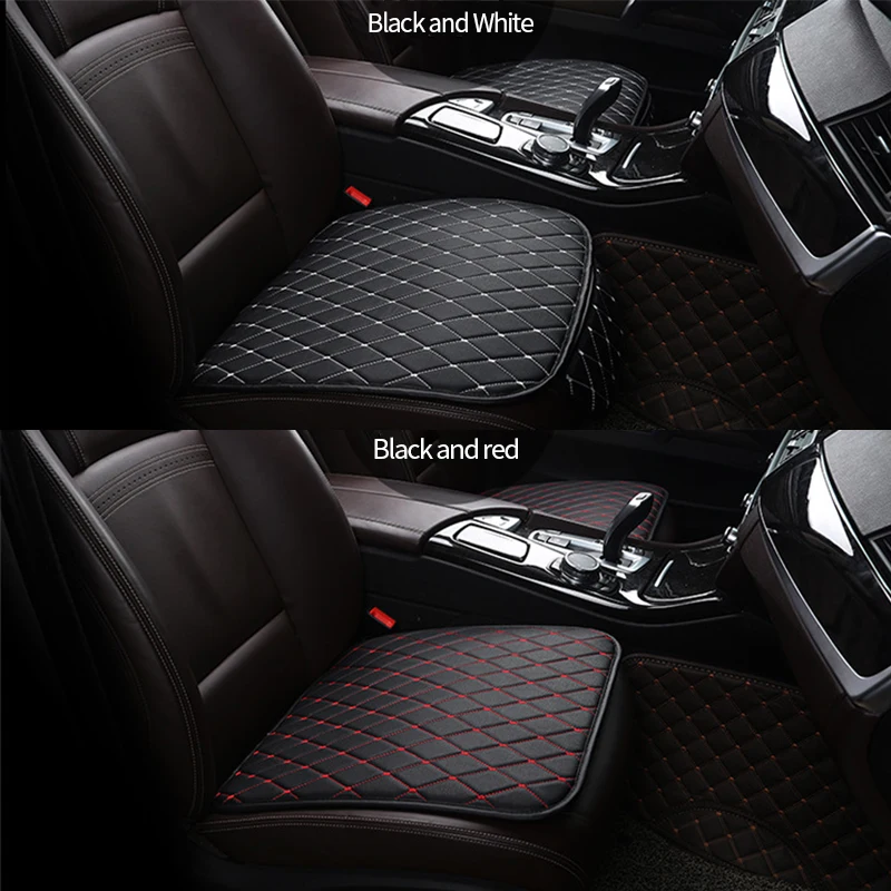 PU Leather Car Seat Cover Universal Seat Cushion Front Rear Backseat Covers Auto Chair Protector Mat Interior Accessories car seat covers car seat cushion car seat protective cover
