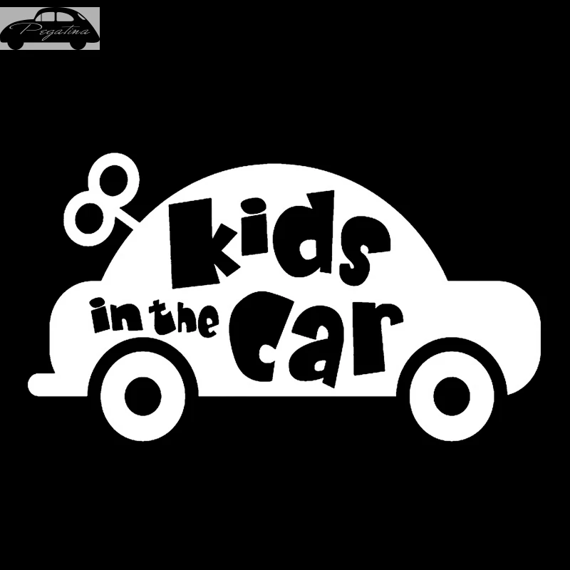 Pegatina Baby In Car Waving Baby on Board Safety Sign Cute Car Decal Vinyl Sticker