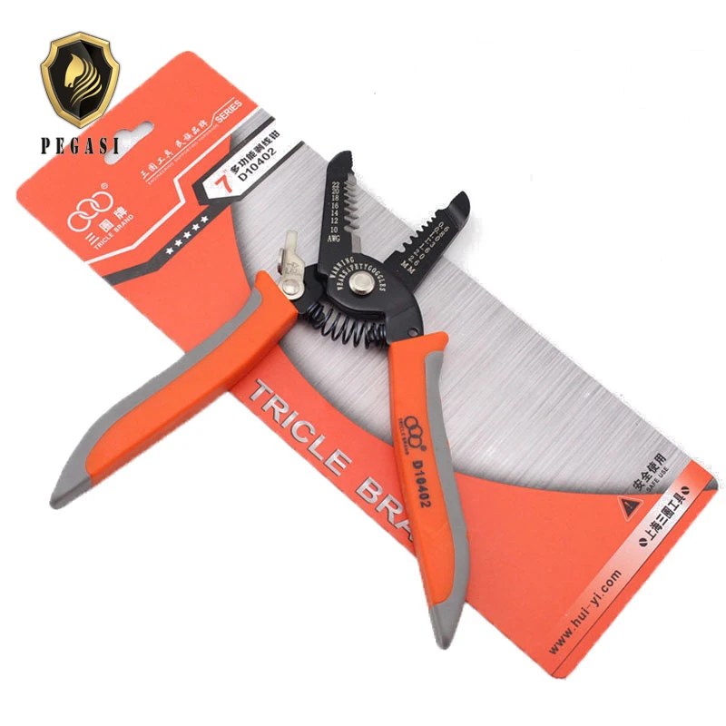 Pegasi 7 Inch Electric Wire Stripper Tool Pliers Wire Pliers Multi Function Portable Manual