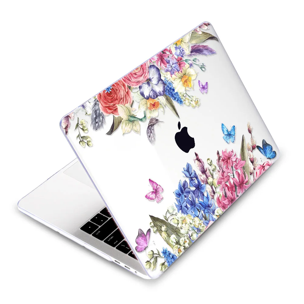 Чехол для ноутбука Redlai с цветочным принтом для Apple Macbook Air, 13,3 дюймов, Pro, 15,4 дюймов, retina, 12 дюймов, новинка, для Macbook, 16 дюймов - Цвет: A039