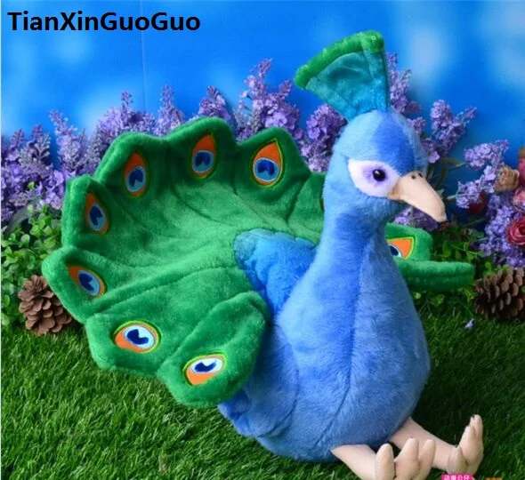 beautiful peacock plush toy about 30cm bird soft doll toy birthday gift