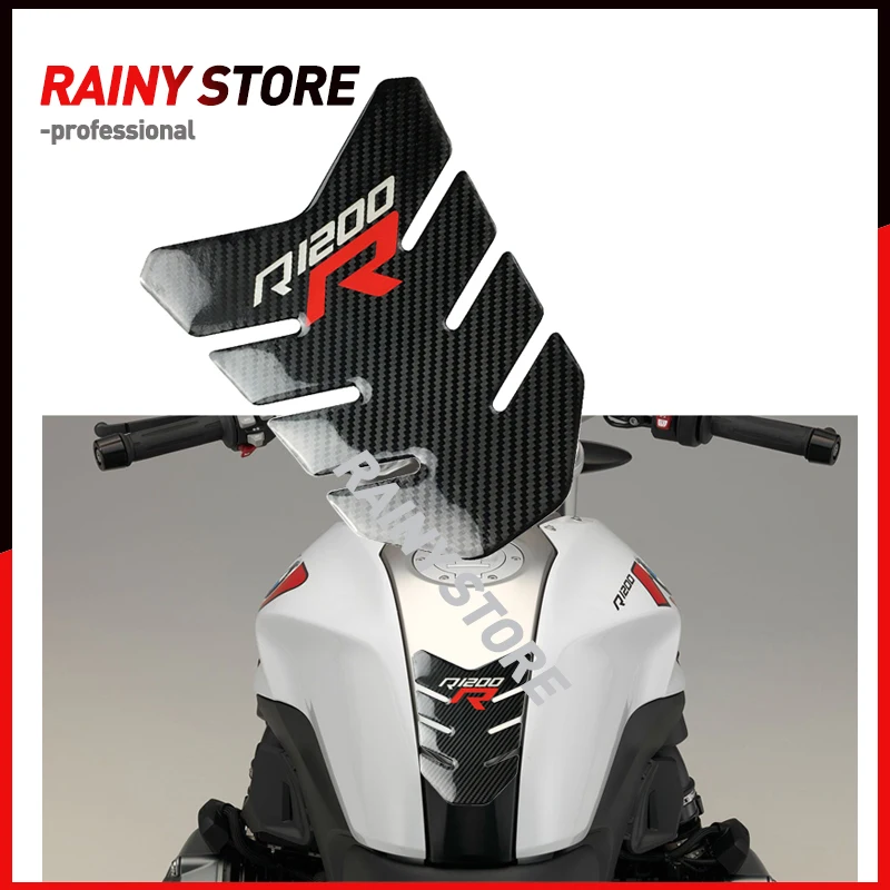 

3D Carbon Look Motorcycle Tank Pad Protector Decal Sticker Case for BMW R1200R R1200 R Tank