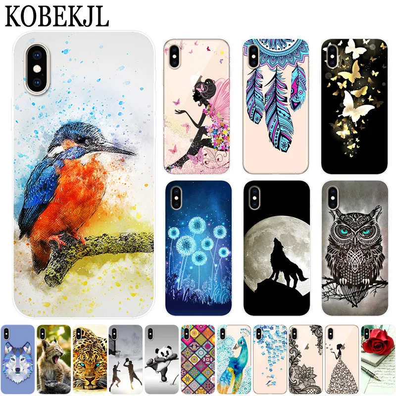 

For Apple iPhone 6 6s Plus 7 8 Plus Case Cover Soft TPU Cute Cartoon Silicone Cover Phone Case For iPhone XR XS Max XSMax X S R