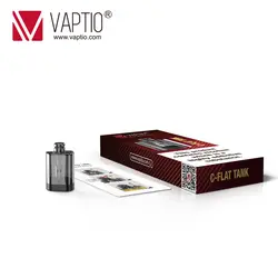 Электронная сигарета 4 шт./лот Замена Pod картридж 1,5 мл для Vaptio C-flat Pod Комплект Открытый Пустой пополняемая емкость 1.0ohm Vape