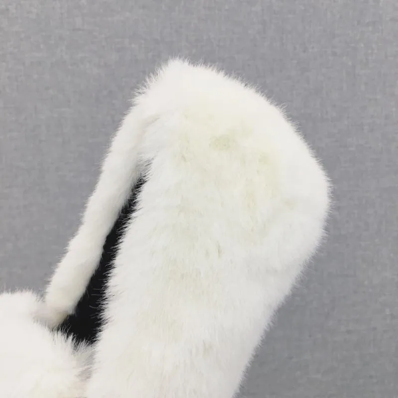 Simple Pelo Invierno 2018 Zapatos On Suave Redonda Alta Mocasines Punta Planos Profunda Caliente Molan Mujer Slip De Boca Marca Calidad Diseñador qtIz00