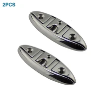 *#Best Price 2PCS Marine grade 316 Stainless Steel Boat Flip Up Folding Pull Up Cleat Dock Deck Line Rope Marine Boat Yacht Accessories *#Best Price 2PCS Marine grade 316 Stainless Steel Boat Flip Up Folding Pull Up Cleat Dock Deck Line Rope Marine Boat Yacht Accessories