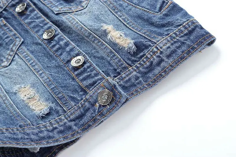Baby Girls Denim Jackets Coat Long Sleeve Cartoon Jeans Tollder Coat Teenage Outwear Children Clothing Kids Girls Denim Clothes (7)