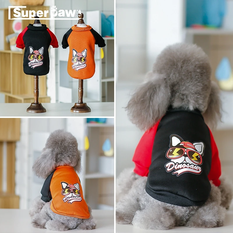 

Tide Brand Dog Clothes Pet Puppy Hoodie Coat Bulldog Schnauzer Chihuahua Jacket for Dogs Cats Warm Apparel Pug Costume MLC03