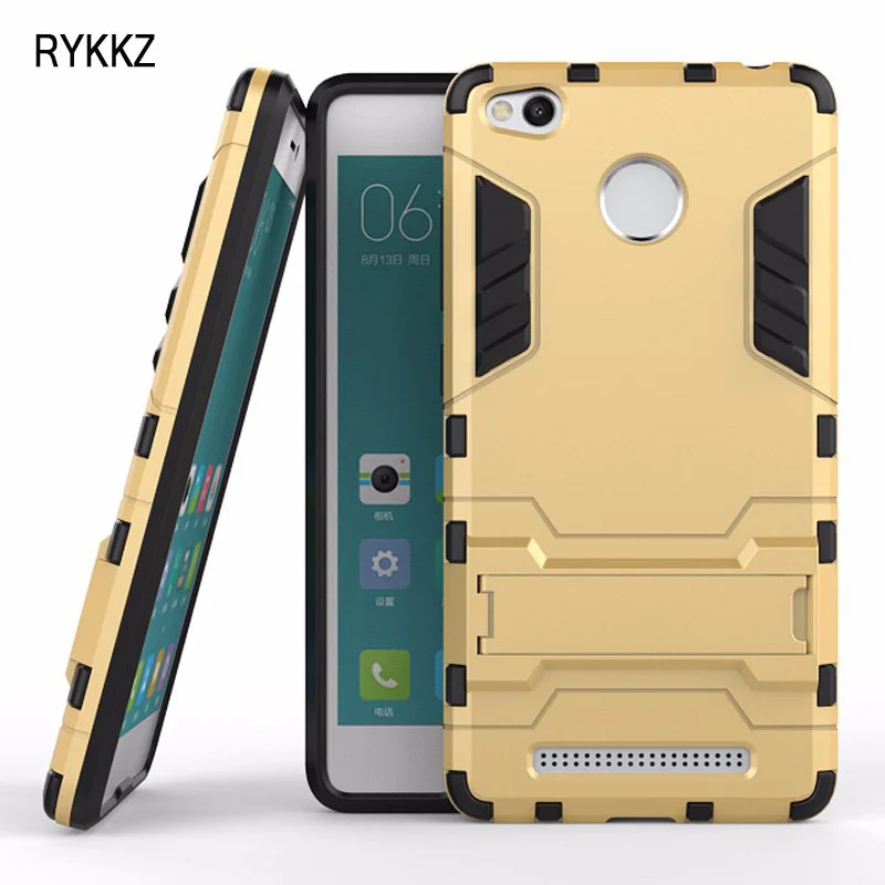 

For Xiaomi Redmi 3s Case 5.0'' Armor Protection Cover On Xiomi Redmi 3 S Prime Cover Hard PC & TPU Redmi3 Pro Hybrid Phone Cases