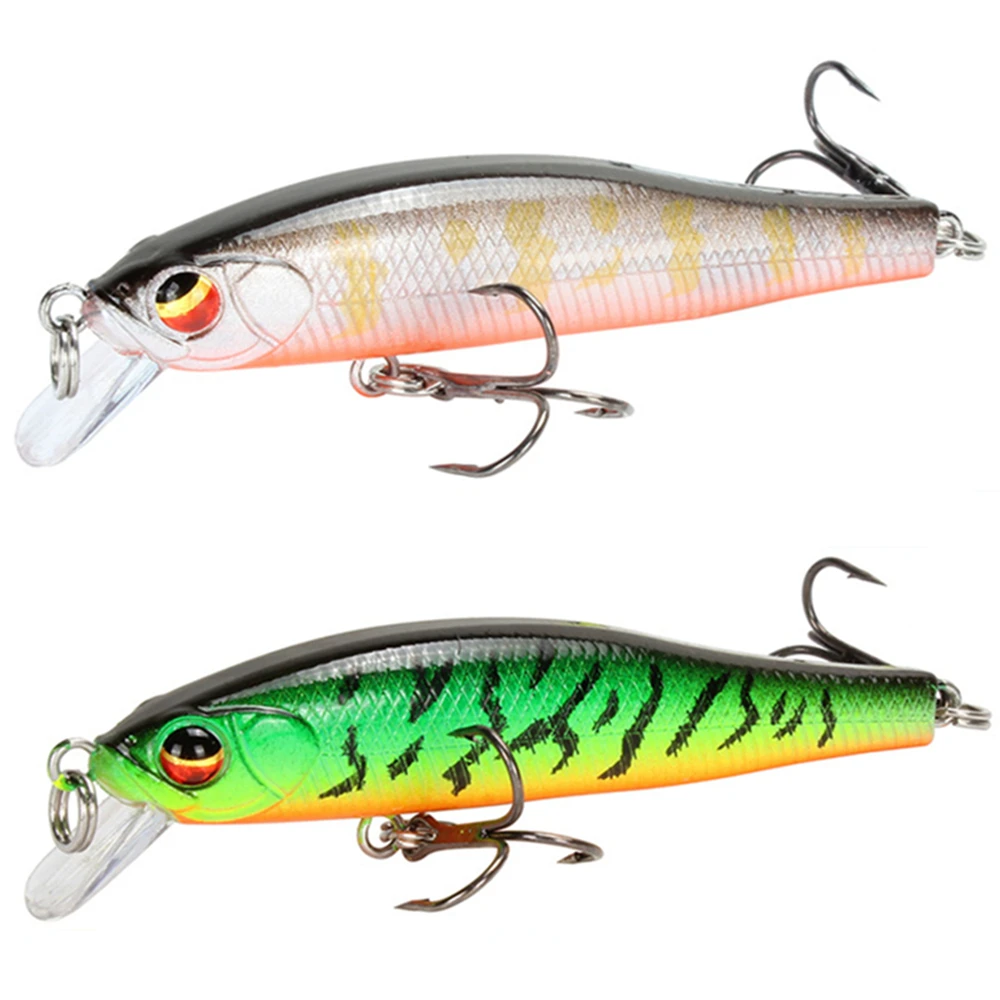 

1Pcs sinking Minnow Fishing Lure 7cm 5.8g Artificial Hard Bait Wobblers Bass Lures Crankbait Pike Treble Hooks Pesca Tackle