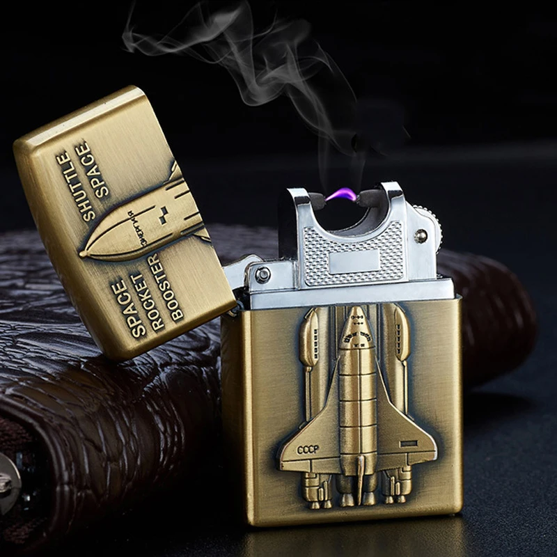 2pcs lot 2017 USB Bronze 3 dimension embossing lighter high quality plasma lighter Cool isqueiro cigarette