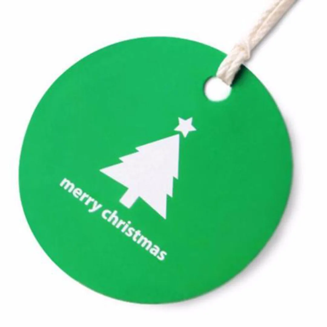 2018 New 25/50/100PCS Christmas Paper Gift Wrap Tags Label Xmas Decorative Bake Pack DIY