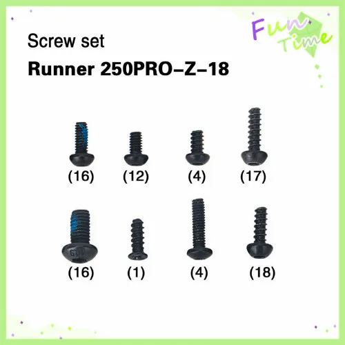 

Walkera Runner 250 Pro Parts Screw Set Runner 250PRO-Z-18 Runner 250 Pro Spare Part