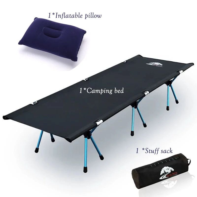 Уличная походная кровать удобная портативная палатка кровать кемпинг складная кровать Anyhike складная кроватка с подушкой - Цвет: bed and accessories
