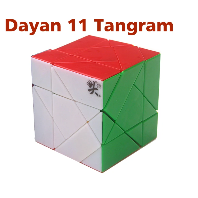 Dayan Tangram Cube/Экстрим Tangram Stickerless/черный Головоломка Куб подарок идея для X'mas день рождения