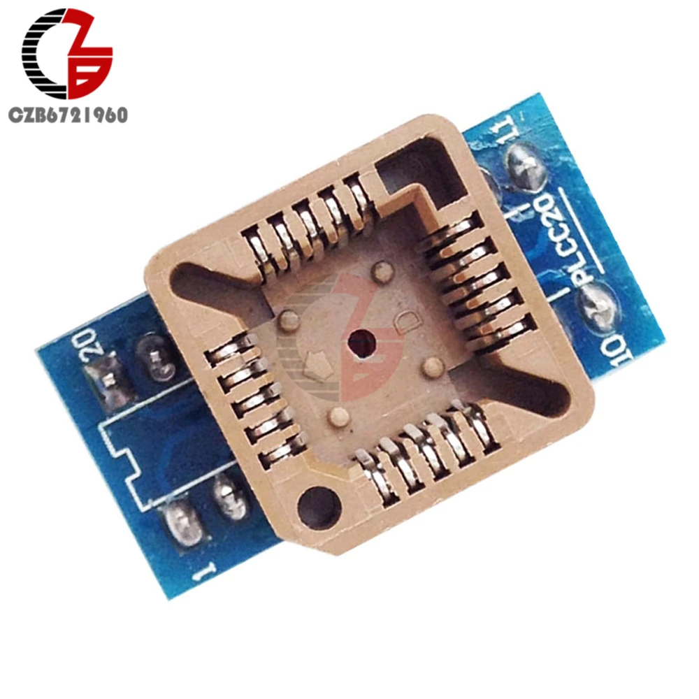 

PLCC20 to DIP20 Program IC Socket IC Test Socket Universal Power Adapter Converter Module