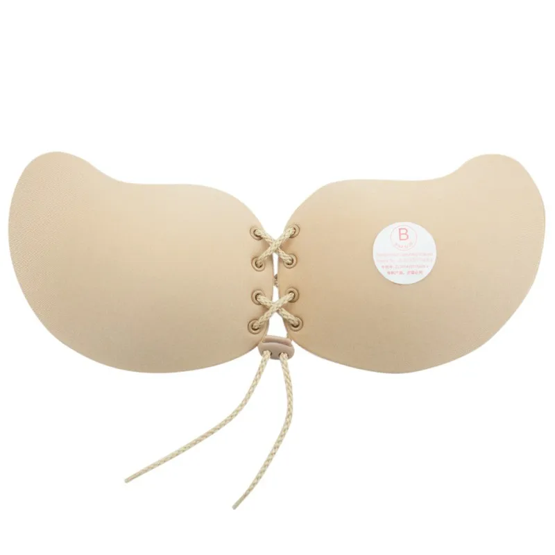 Buy Women Front Lacing Silicone Push Up Bra Adhesive