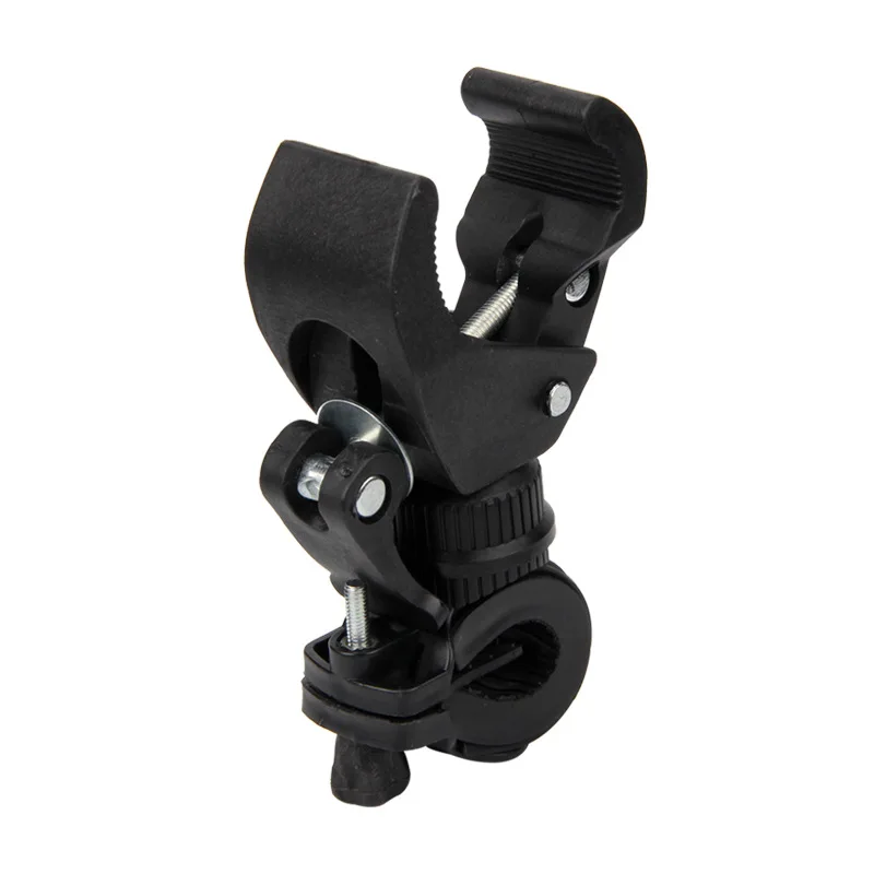 Excellent Bicycle handlebar lamp holder 360 degree rotating flashlight bracket plastic clip mountain bike front bracket 2 Excellent Bicycle handlebar lamp holder 360 degree rotating flashlight bracket plastic clip mountain bike front bracket 2