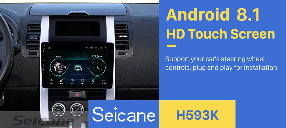 Excellent Seicane 10.1" Android 8.1 Radio for 2008-2012 NISSAN X-TRAIL Dongfeng MX6 HD Touchscreen GPS Navigation Auto Stereo 0