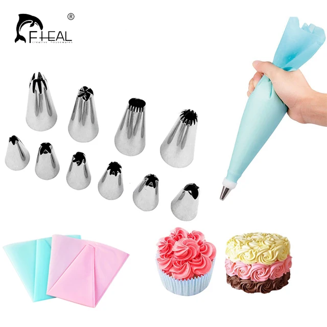 Buy FHEAL 12pcs/set Reusable Piping Pastry Bag