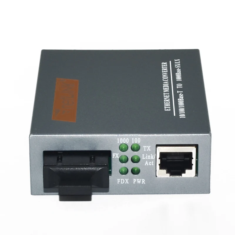 

HTB-GM-03 10/100/1000M Multimode 850nm 550M Duplex Fiber Optic to RJ45 Ethernet Media Converter