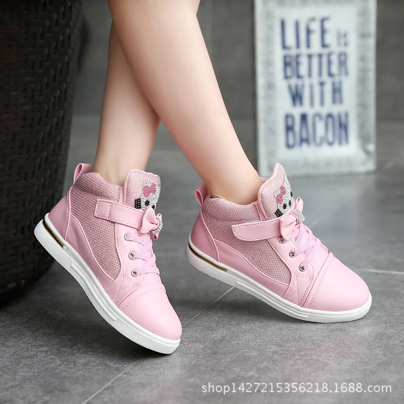 

The apring Children 's shoes new girls sports shoes Korean casual shoes leather shoes