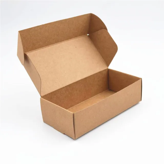 Natural Brown Kraft Paper Boxes, Small Gifts Packaging Box Carton