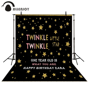 

Allenjoy photography backdrops birthday stars kid gloden original design custom newborn