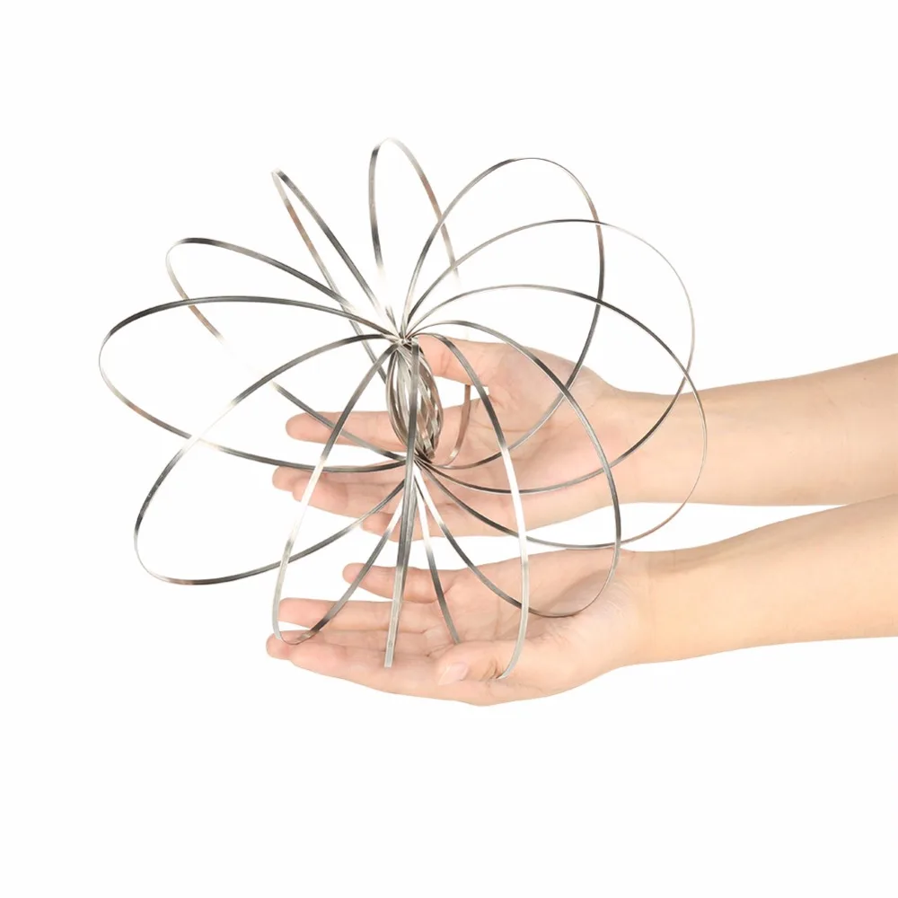 13 см креативный волшебный браслет из нержавеющей стали кольцо интерактивная игра снятие стресса игрушки для упражнений волшебное кольцо игра есть vedio