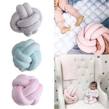 

2018 INS Baby Creative Handmade Knot Cushion Decorative Sofa Pillow For Living Room Innovative North Europe Style