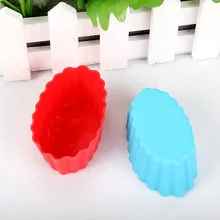 7 cm ferramentas de moldes de silicone bolo stencil bakeware muffin copo oval diy pudim de trigo acessórios de cozinha bar de jantar