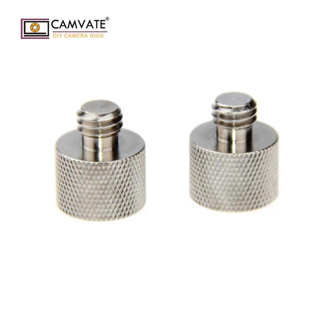 CAMVATE 2 шт 3/8 &quot 16 папа до 5/8&quot 27 женский Резьбовой Адаптер для крепления микрофона
