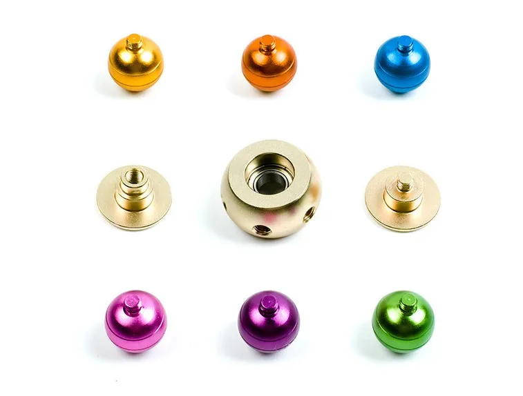 Шесть радужные шары Непоседа ручной Spinner алюминий сплав металла антистресс EDC для