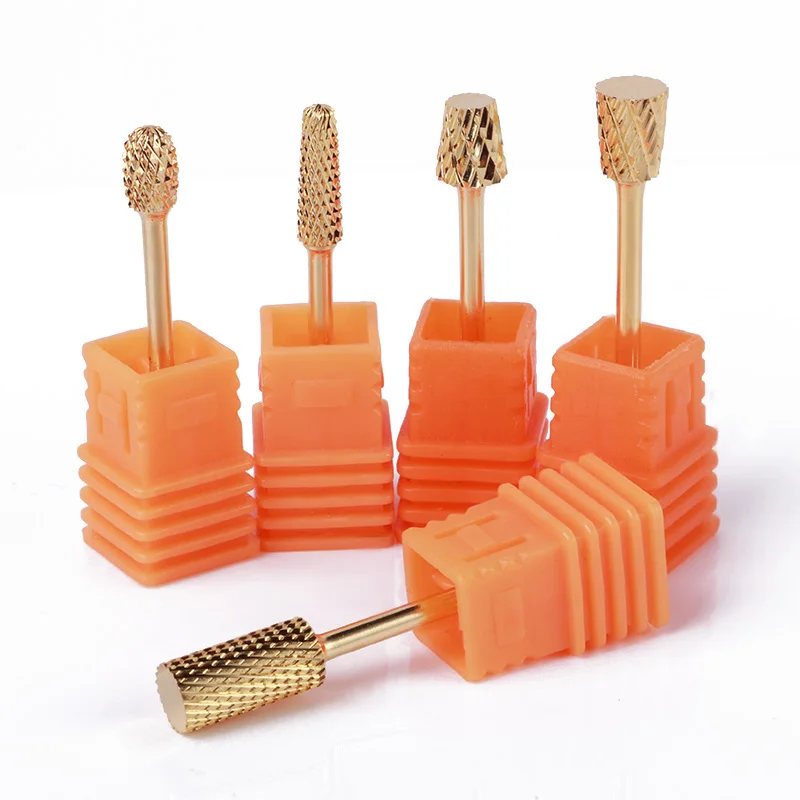 

1 Pc Nail Drill Machine Electric Golden Nail File Tools Multi Size Remover Gel Nail Polish Sander Nail Art Replacement Tool