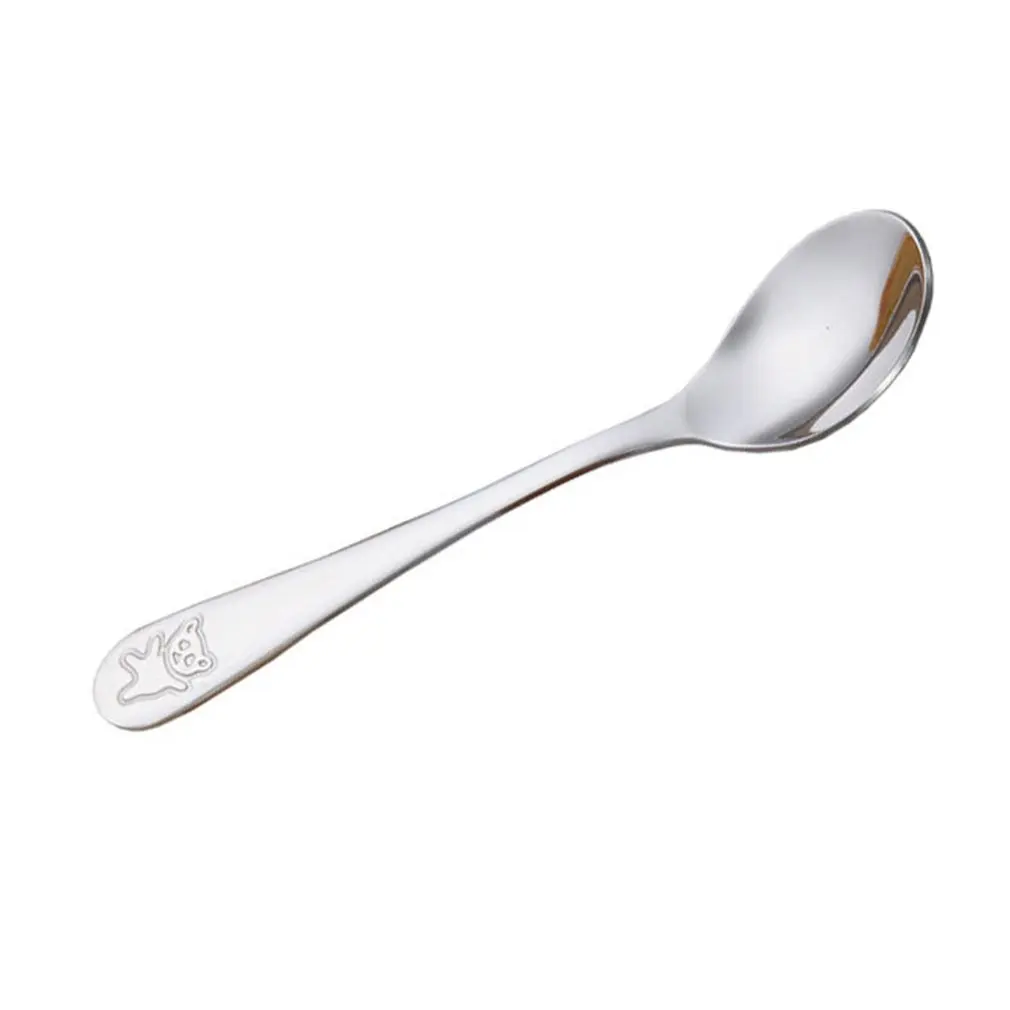 4pcs/set Baby Dishes Teaspoon Spoon Fork Knife Utensils Set Stainless Steel Baby Kids Learning Eating Habit Children Tableware 4pcs/set Baby Dishes Teaspoon Spoon Fork Knife Utensils Set Stainless Steel Baby Kids Learning Eating Habit Children Tableware