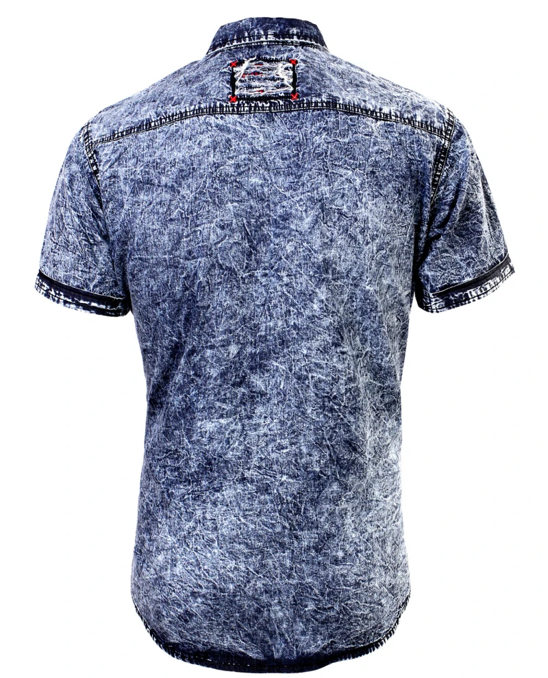 الصيف الرجال الدنيم قميص رجالي قمصان قصيرة الأكمام القطن أوروبا الحجم S-XXL الرجل عارضة الجينز قميص جودة عالية تصميم