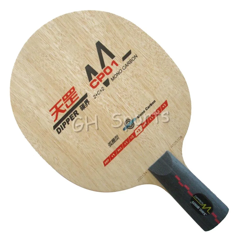

DHS Dipper CP01 Mono-Carbon Loop Type OFF++ Table Tennis Blade for PingPong Racket Chinese penhold short handle CS