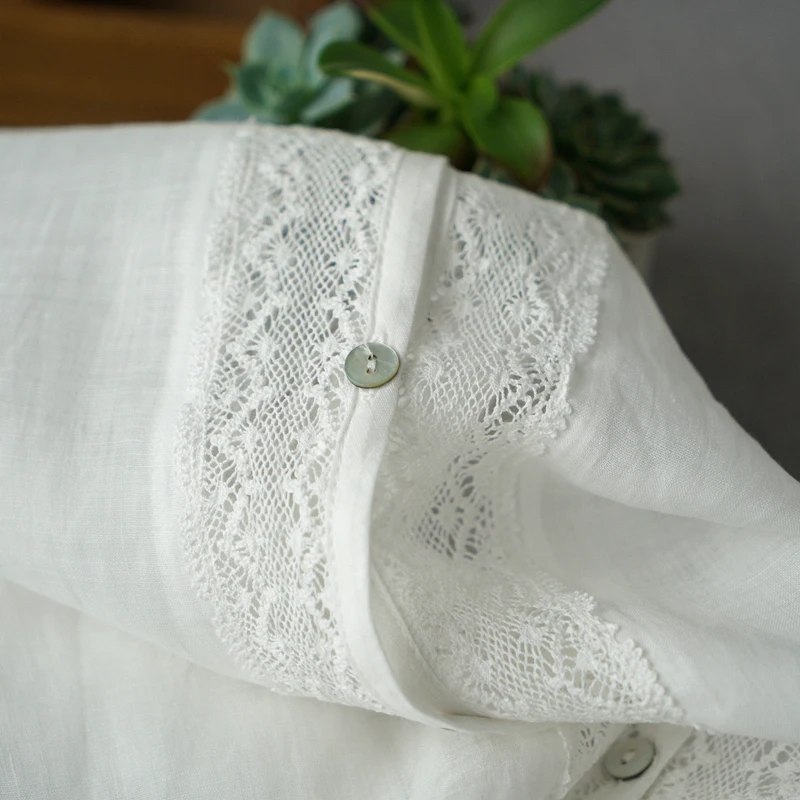 الربيع الصيف المرأة عارضة كل مباراة فضفاضة زائد حجم الدانتيل خليط مريحة انظر من خلال رقيقة الرامي القمصان/البلوزات