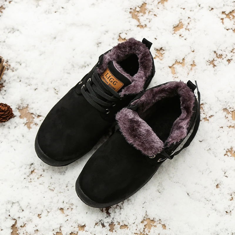 ZYYZYM/мужские зимние ботинки; зимние теплые ботинки на шнуровке; унисекс; модные плюшевые удобные ботинки; светильник из хлопка; большие размеры